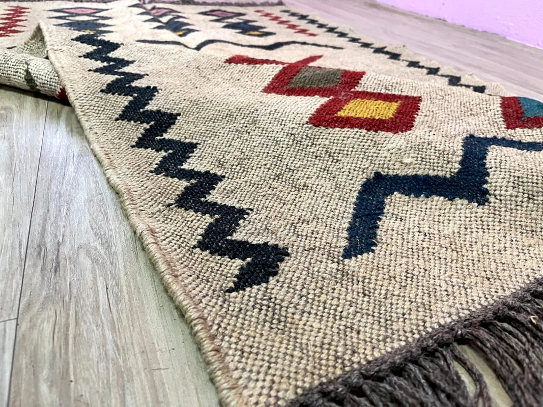 Wool Jute Kilim , 4x6 Rug, 2x4 Runner, Bedside Runner, Custom Stair Runner, Jute Kilim Runner, Dhurrie Rug, Vi