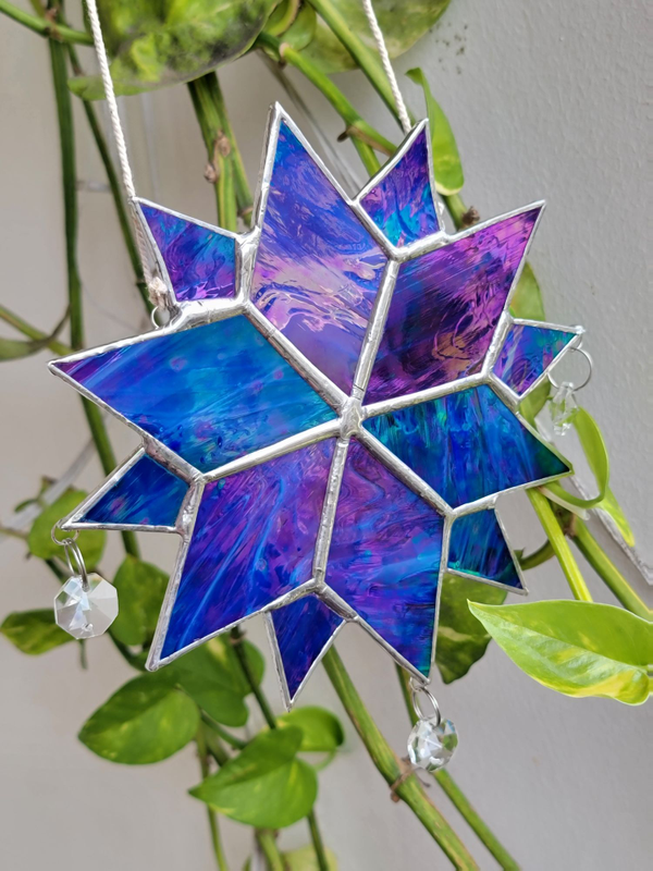 Iridiscent snowflake (Blue IRR)