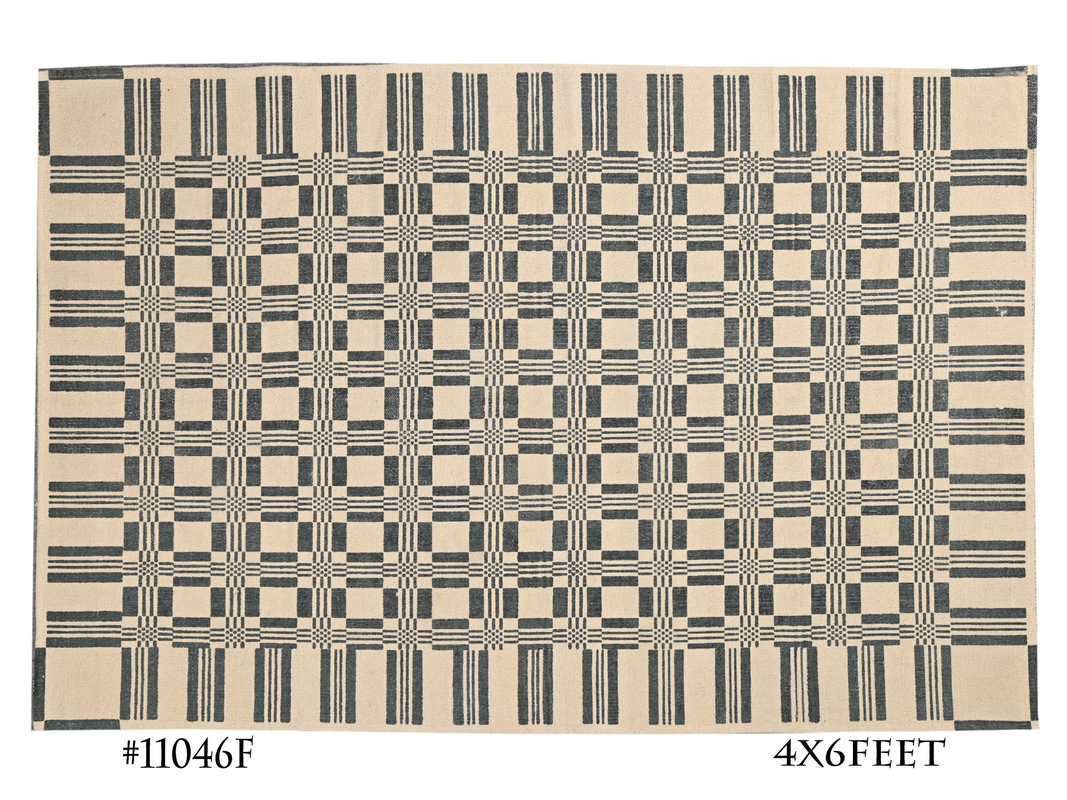 4×6ft Mid Century Modern, Geometric Shapes, Boho, Screen Print, Easy Cleaning, Pet Friendly, Durable, Abstract, Boho Rugs, Geometrical Pattern #11046F